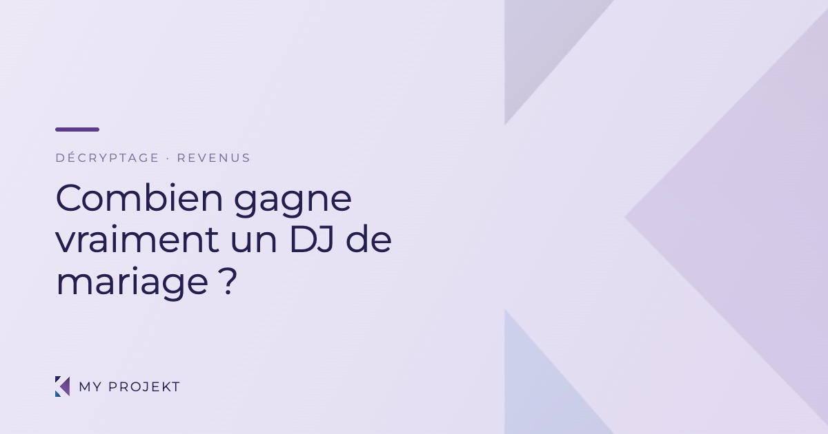 Combien gagne un DJ de mariage en 2026 : le calcul réel — My Projekt