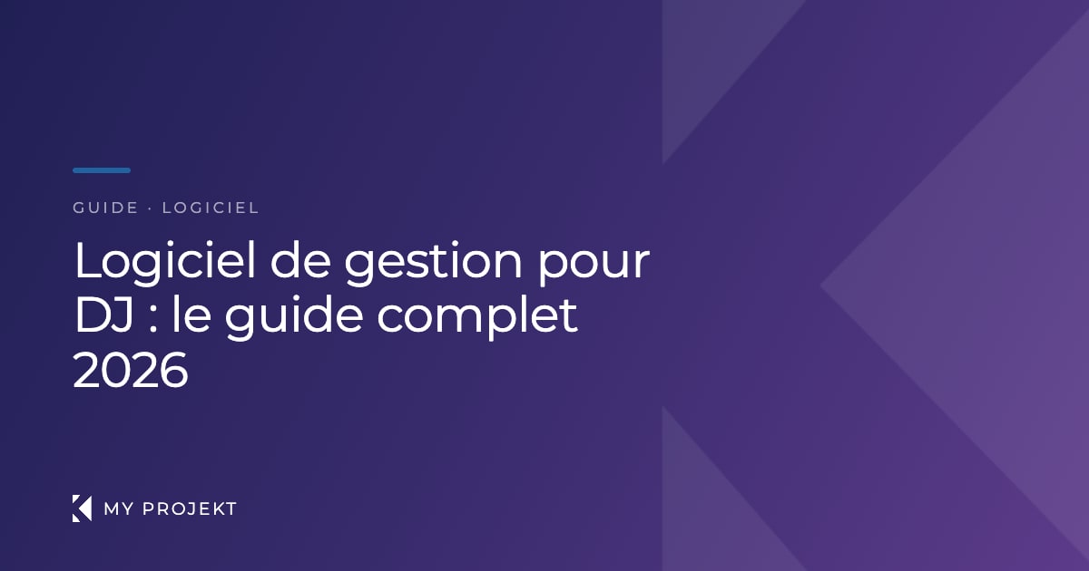 Logiciel de gestion pour DJ — tableau de bord My Projekt