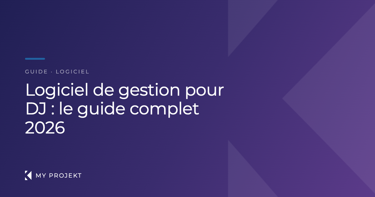 Logiciel de gestion pour DJ — tableau de bord My Projekt