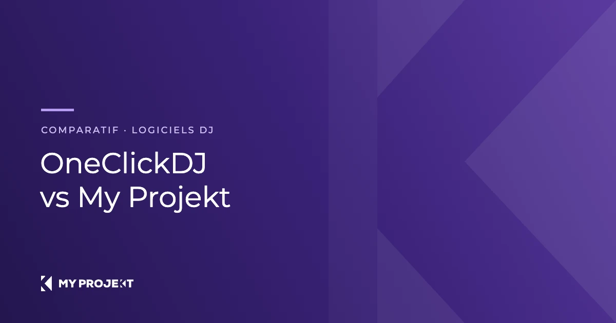 Comparatif entre OneClickDJ et My Projekt, logiciels de gestion pour DJ