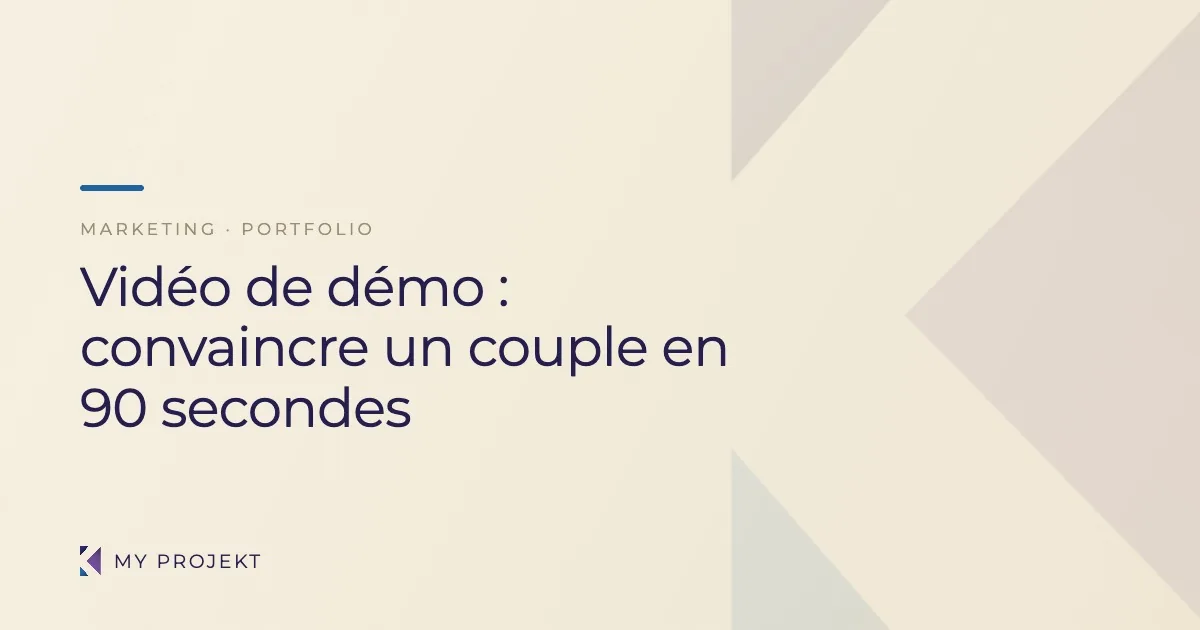 Vidéo de démo et portfolio : l'arme de conversion du prestataire événementiel — My Projekt